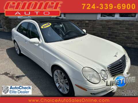2008 Mercedes-Benz E-Class for sale at CHOICE AUTO SALES in Murrysville PA