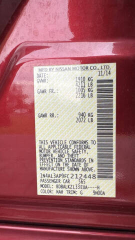 2015 Nissan Altima 2.5