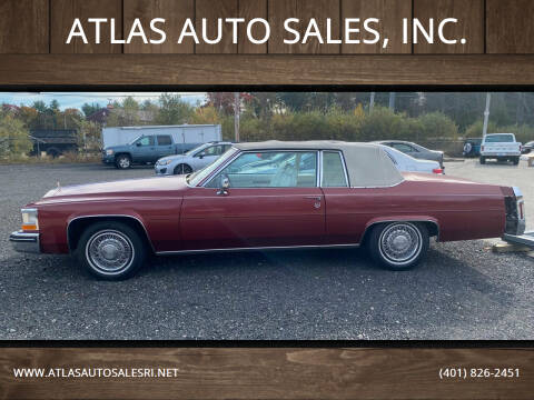 1984 Cadillac DeVille for sale at ATLAS AUTO SALES, INC. in West Greenwich RI