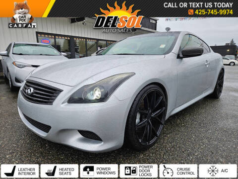 2013 Infiniti G37 Coupe for sale at Del Sol Auto Sales in Everett WA