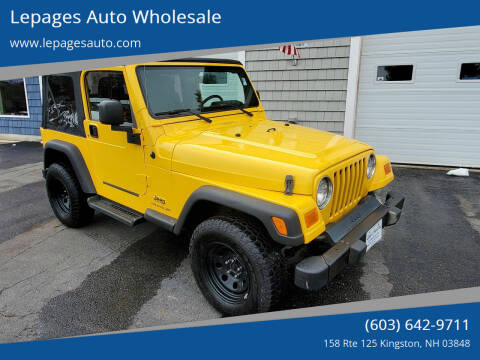 2005 Jeep Wrangler for sale at Lepages Auto Wholesale in Kingston NH
