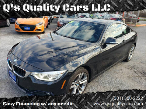 2014 BMW 4 Series for sale at Q's Quality Cars LLC in Capitol Heights MD