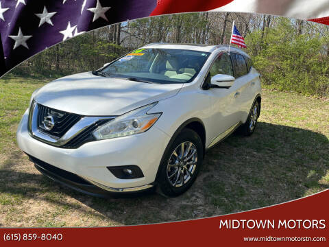 2016 Nissan Murano for sale at Midtown Motors in Greenbrier TN