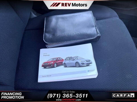 2012 Subaru Impreza 2.0i