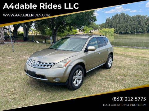 2007 Nissan Murano for sale at A4dable Rides LLC in Haines City FL