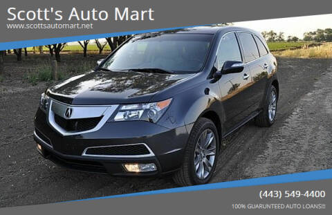 2013 Acura MDX for sale at Scott's Auto Mart in Dundalk MD