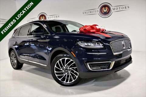 2019 Lincoln Nautilus for sale at Unlimited Motors in Fishers IN