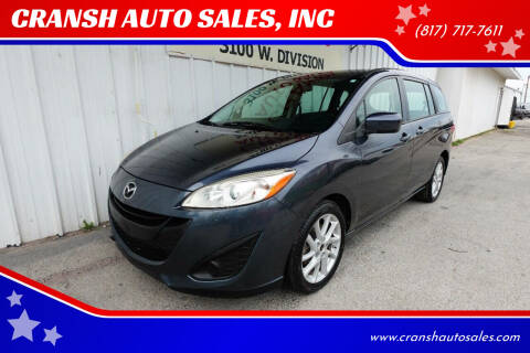 2012 Mazda MAZDA5 for sale at CRANSH AUTO SALES, INC in Arlington TX