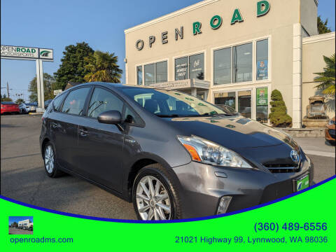 2012 Toyota Prius v for sale at OPEN ROAD MOTORSPORTS in Lynnwood WA