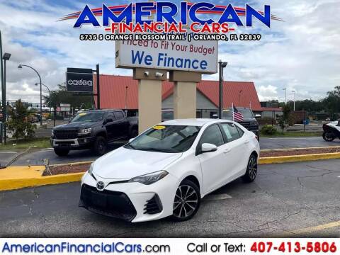 2018 Toyota Corolla for sale at American Financial Cars in Orlando FL
