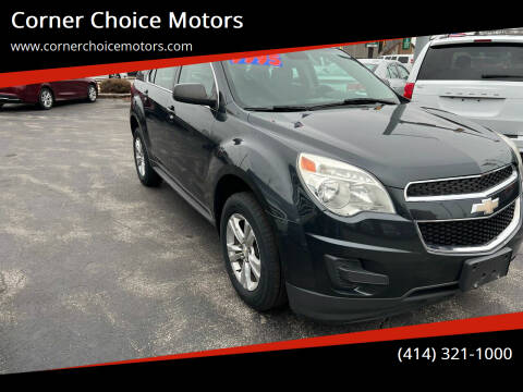 2013 Chevrolet Equinox for sale at Corner Choice Motors in West Allis WI
