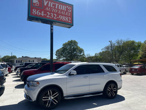 2015 Dodge Durango for sale at Victor's Auto Sales in Greenville SC