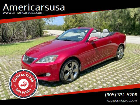 2011 Lexus IS 350C for sale at Americarsusa in Hollywood FL