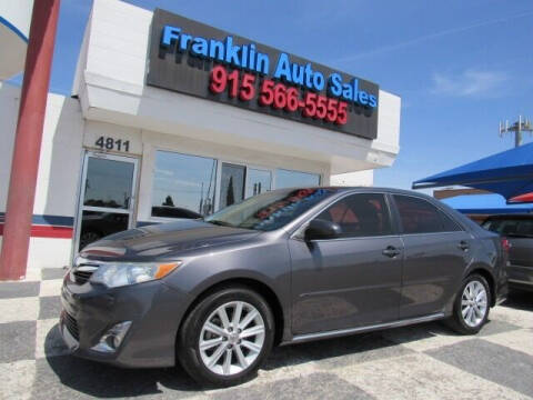 2014 Toyota Camry for sale at Franklin Auto Sales in El Paso TX