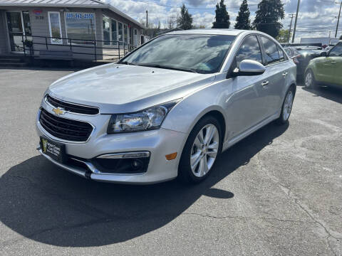2015 Chevrolet Cruze for sale at WEST COAST CAR SALES in Salem OR