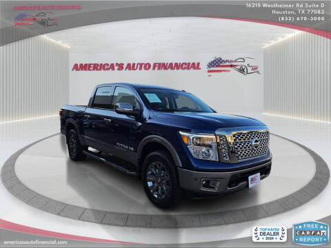 2018 Nissan Titan for sale at America's Auto Financial in Houston TX