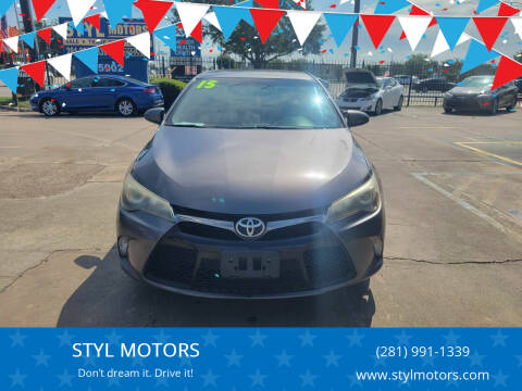 2015 Toyota Camry for sale at STYL MOTORS in Pasadena TX