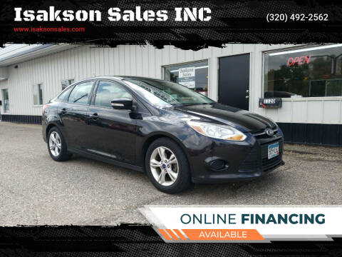 2014 Ford Focus for sale at Isakson Sales INC in Waite Park MN