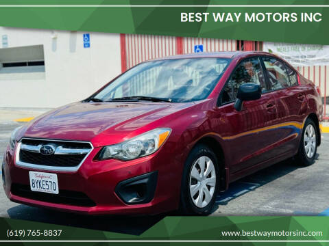 2012 Subaru Impreza for sale at BEST WAY MOTORS INC in San Diego CA