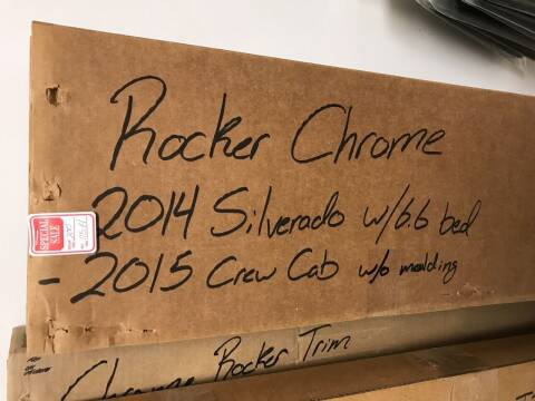  CHROME ROCKER PANEL TRIM CHEVY for sale at Tyndall Motors - Clearance in Tyndall SD