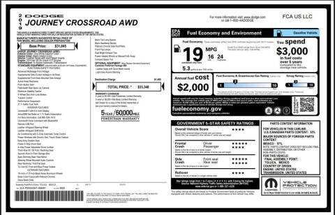 2019 Dodge Journey Crossroad