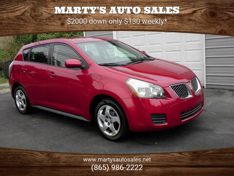 2009 Pontiac Vibe for sale at Marty's Auto Sales in Lenoir City TN