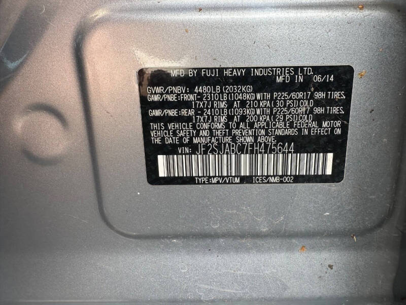 2015 Subaru Forester 2.5i