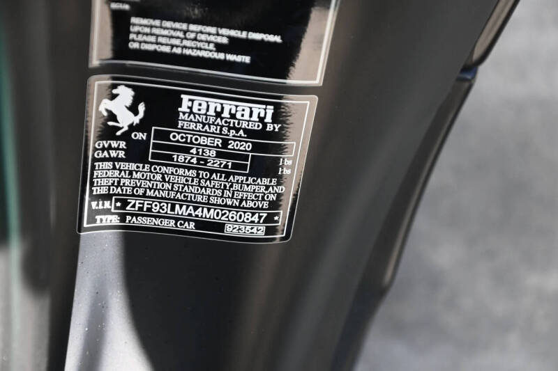 2021 Ferrari F8 Spider