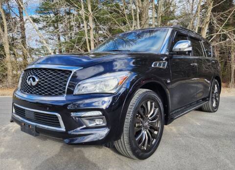 2016 Infiniti QX80 for sale at MILFORD AUTO SALES INC in Hopedale MA
