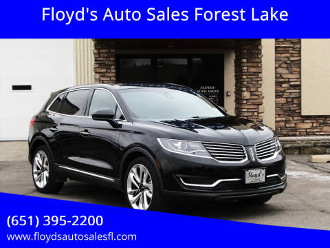 2018 Lincoln MKX for sale at Floyd's Auto Sales Forest Lake in Forest Lake MN