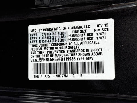 2015 Honda Odyssey EX-L