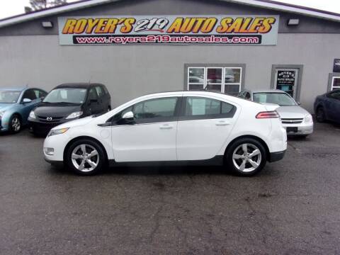 2012 Chevrolet Volt for sale at ROYERS 219 AUTO SALES in Dubois PA