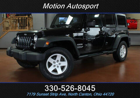 2016 Jeep Wrangler Unlimited for sale at Motion Auto Sport in North Canton OH