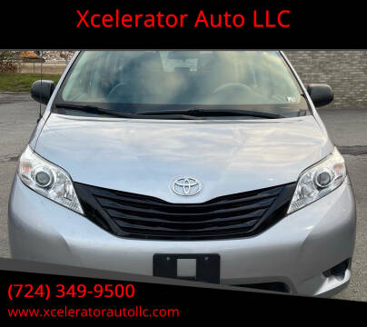 2013 Toyota Sienna for sale at Xcelerator Auto LLC in Indiana PA