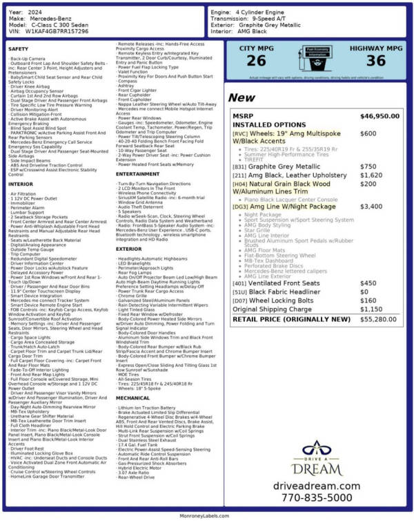 2024 Mercedes-Benz C-Class C 300