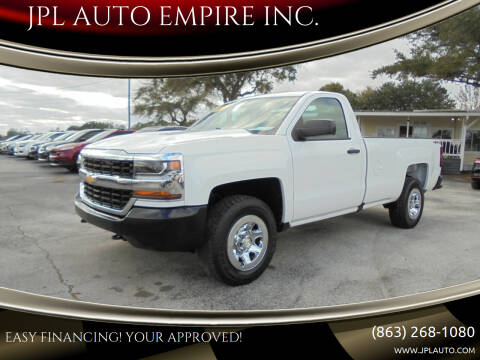 2017 Chevrolet Silverado 1500 for sale at JPL AUTO EMPIRE INC. in Lake Alfred FL
