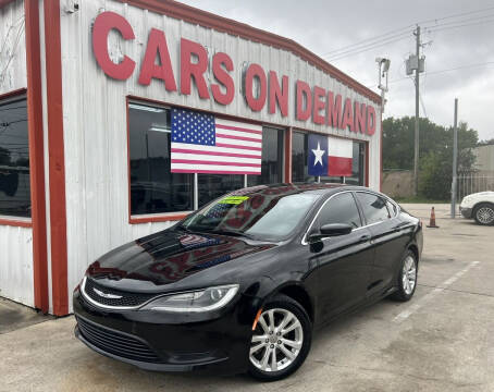 2016 Chrysler 200 for sale at Cars On Demand 2 in Pasadena TX