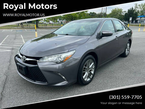 2016 Toyota Camry for sale at Royal Motors in Hyattsville MD