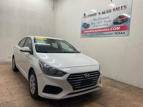 2019 Hyundai Accent for sale at Antonio's Auto Sales - Antonio`s  3001 in Pasadena TX