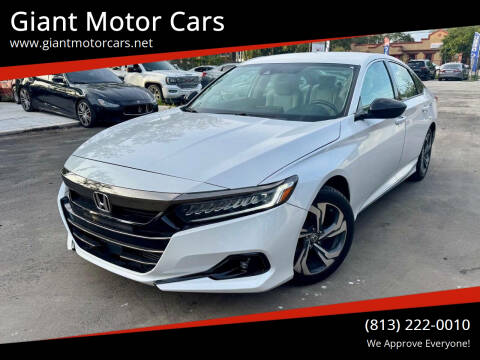 2021 Honda Accord for sale at Giant Motor Cars in Tampa FL