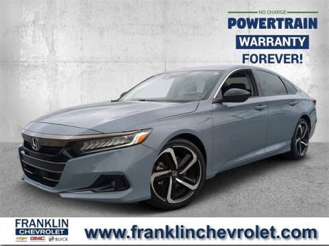 2021 Honda Accord for sale at FRANKLIN CHEVROLET CADILLAC in Statesboro GA