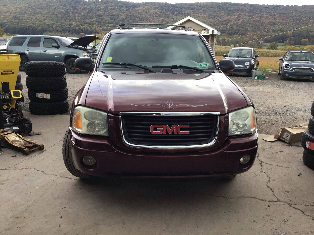 Red 2003 GMC Envoy SLE SLE 4WD 4dr SUV 1