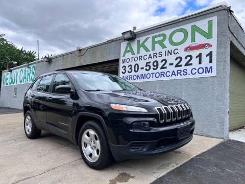 2016 Jeep Cherokee for sale at Akron Motorcars Inc. in Akron OH