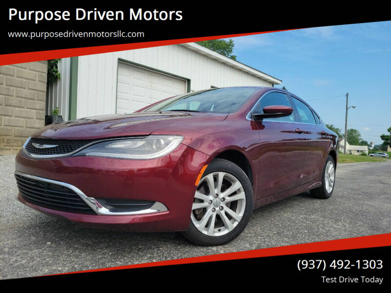 2015 Chrysler 200 for sale at Purpose Driven Motors in Sidney OH