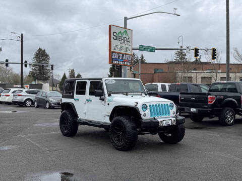 2015 Jeep Wrangler Unlimited for sale at SIERRA AUTO LLC in Salem OR