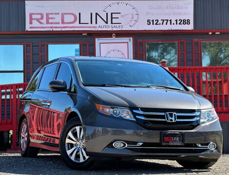 2016 Honda Odyssey for sale at REDLINE AUTO SALES LLC in Cedar Creek TX