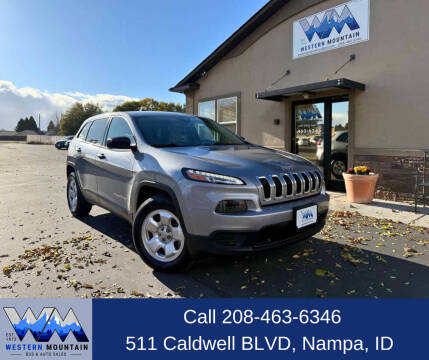 2016 Jeep Cherokee for sale at Western Mountain Bus & Auto Sales in Nampa ID