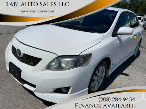 2010 Toyota Corolla for sale at RABI AUTO SALES LLC in Garden City ID