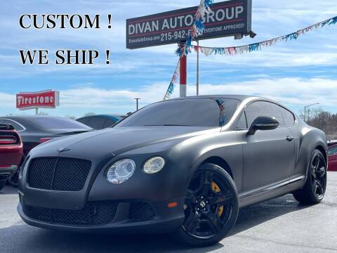 2012 Bentley Continental for sale at Divan Auto Group in Feasterville Trevose PA