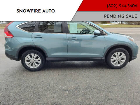 2013 Honda CR-V for sale at Snowfire Auto in Waterbury VT